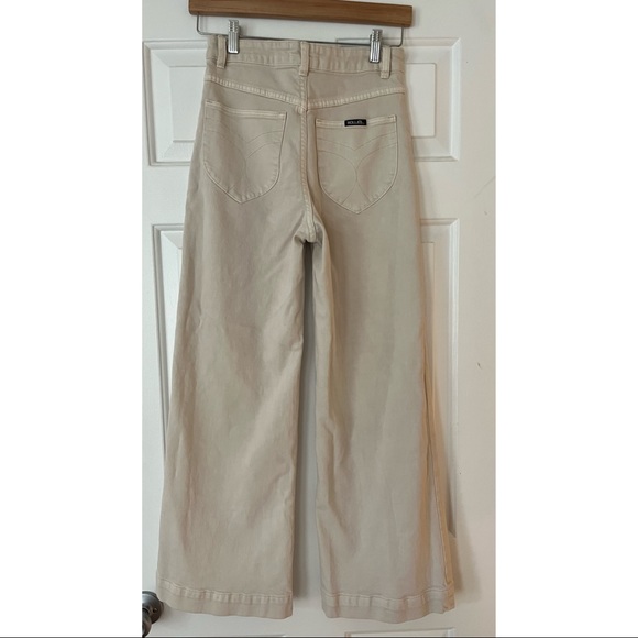 Rolla's Sailor Cream High Rise Wide-Leg Jeans (26) - Picture 9 of 9